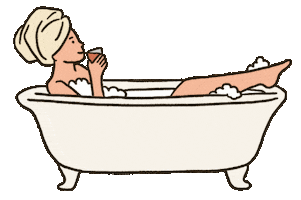 Girl Unwind Sticker by Carolynn