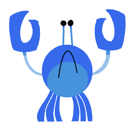 Sad Crab Sticker