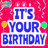 Happy Birthday GIF by Lucas and Friends by RV AppStudios