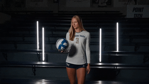Georgia Tech Volleyball GIF by Georgia Tech Yellow Jackets