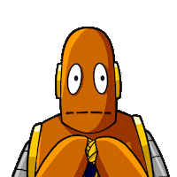 Scared Robot Sticker by BrainPOP