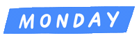Day Monday Sticker by Nina Cosford