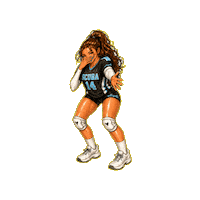 volleyelle scuba usa volleyball lovb scuba dance Sticker