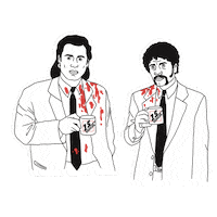 15grams coffee pulp fiction samuel l jackson john travolta Sticker