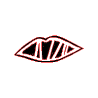 Logo Kiss Sticker by Senza Rossetto