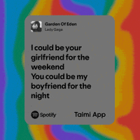 Lady Gaga Lyrics GIF by Taimi