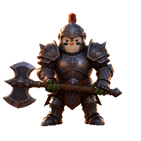 Warrior Knight Sticker by ZaddyFi