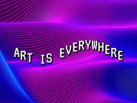 artsocial805 art retro blue aesthetic GIF