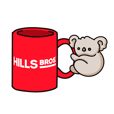 hillsbroscoffee coffee good morning morning tired Sticker