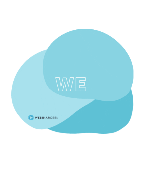 WebinarGeek blue live software linkinbio Sticker