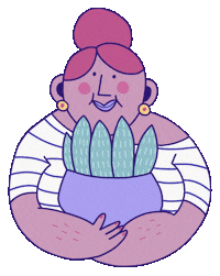Aloe Vera Plant Lover Sticker by Marie Boiseau