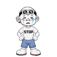 Just Stop Too Much Sticker by Zhot