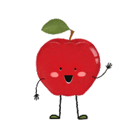 Apple Buah Sticker by Bebeclub Indonesia