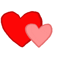In Love Hearts Sticker by katxdesign