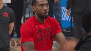 nba nba tor kawhi leonard warmups GIF