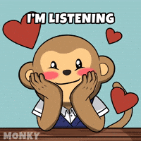 Tell Me Love GIF by Wise Monkey Meme