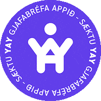 YAY_moments yay gjöf yaymoment gjafabref Sticker