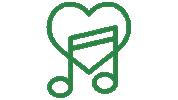 Heart Musica Sticker by Mudora Music Therapy