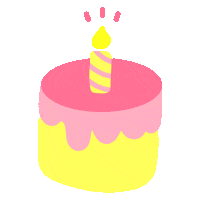 Cake Candle Sticker by Bij Roos op de Thee