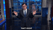 that's right donald trump GIF by The Late Show With Stephen Colbert