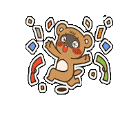 Happy Fun Sticker by KUWAZAWA-Holdings