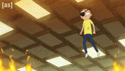 Look Down Rick And Morty GIF by Adult Swim