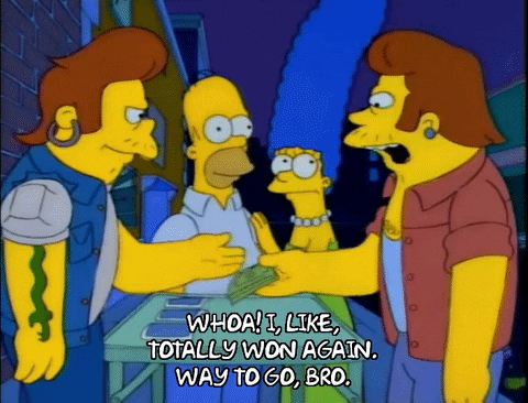 celebrate homer simpson GIF