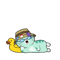 Hey You Hello Sticker by Silly Kitties