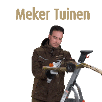 Hovenier Bas Smit Sticker by Meker Tuinen