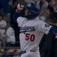 DodgersChat happy celebration baseball mlb GIF