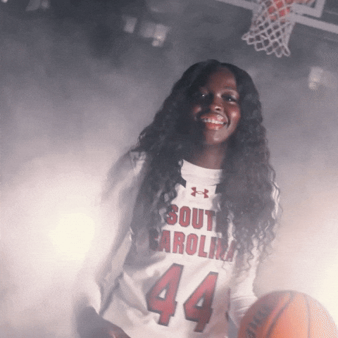 Womens Basketball Celebration GIF by Gamecock Athletics