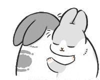 Bunny Hug Sticker by YUKIJI