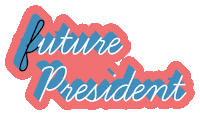 Voting Future President Sticker by Cosmopolitan