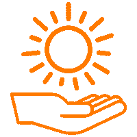 TWLOHA sun moon hand depression Sticker