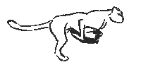 LunaMinor cat animals nature black Sticker