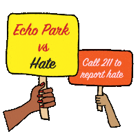 Speak Out Los Angeles Sticker by LA vs. Hate