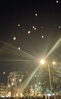 Lanterns Let Off in Tribute to Greece Train Crash Victims
