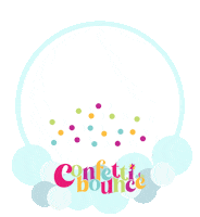 DFWConfettieBounce party texas confetti fort worth Sticker