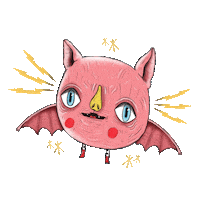 valentinazummo fly rosa bat volare Sticker