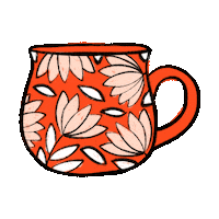 lizkohlerbrown coffee drink tea drinking Sticker