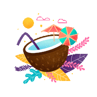 Summer Drinks Sticker by DigiOutsource