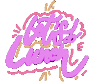 Pink Eat Sticker