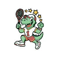 Dino Sticker by Nova Tennis Academy