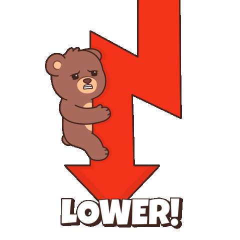 Dumping Teddy Bear Sticker by BEARISH