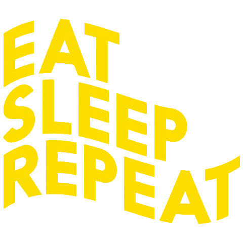 Sleep Eat Sticker by wigglesteps