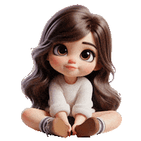 elistorycriativo girl sitting garota elistorycriativo menina Sticker