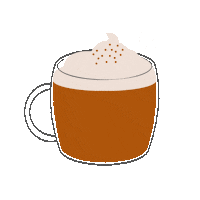 Pumpkin Spice Latte Drink Sticker