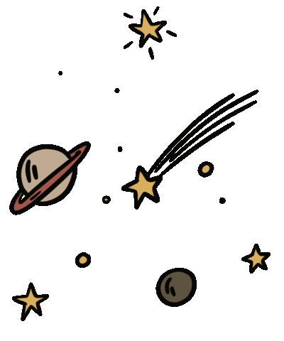 Space Star Sticker by Nordic.bo
