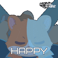 Happy Best Friends Sticker by Hamieverse