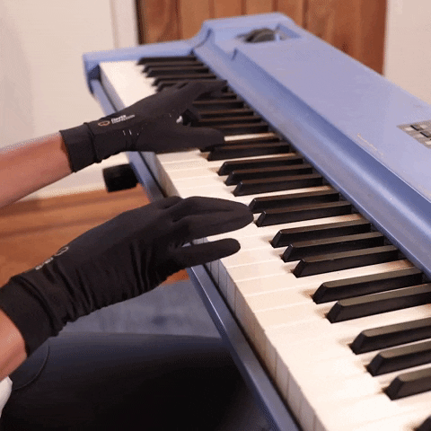 Piano Gloves GIF by Copper Compression